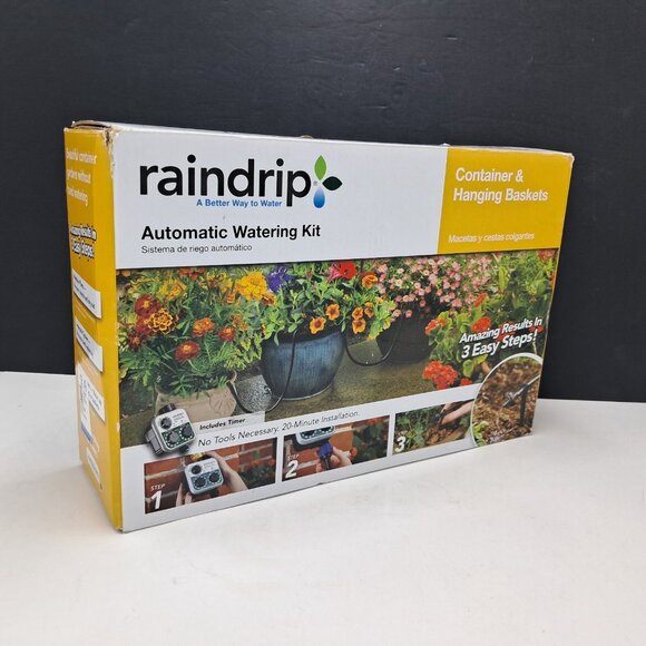 Raindrip Digital Hose-End Water Timer With Hose and Drippers-See Details Below - Picture 6 of 6